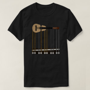 Puerto Rico Cuatro Guitar T - Shirt