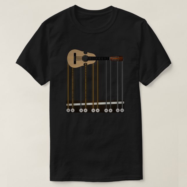 Puerto Rico Cuatro Guitar T - Shirt (Design vorne)