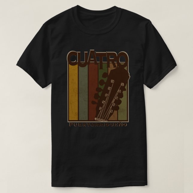 Puerto Rico Cuatro Guitar T - Shirt (Design vorne)