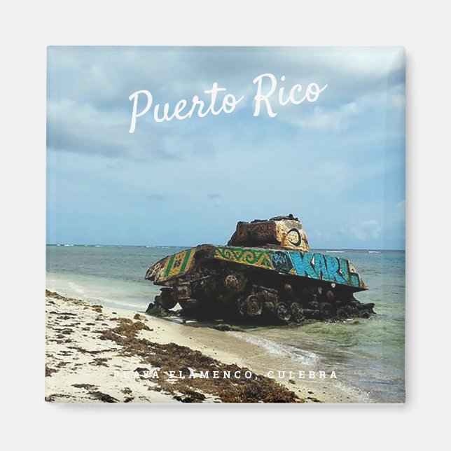 Puerto Rico, Culebra, Playa Flamenco Magnet (Vorne)
