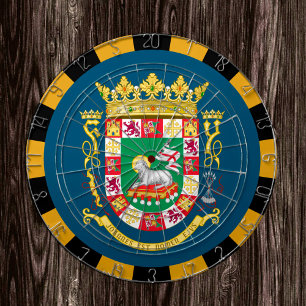 Puerto Rico Dartboard & Flag Dartboard / Spielbret Dartscheibe