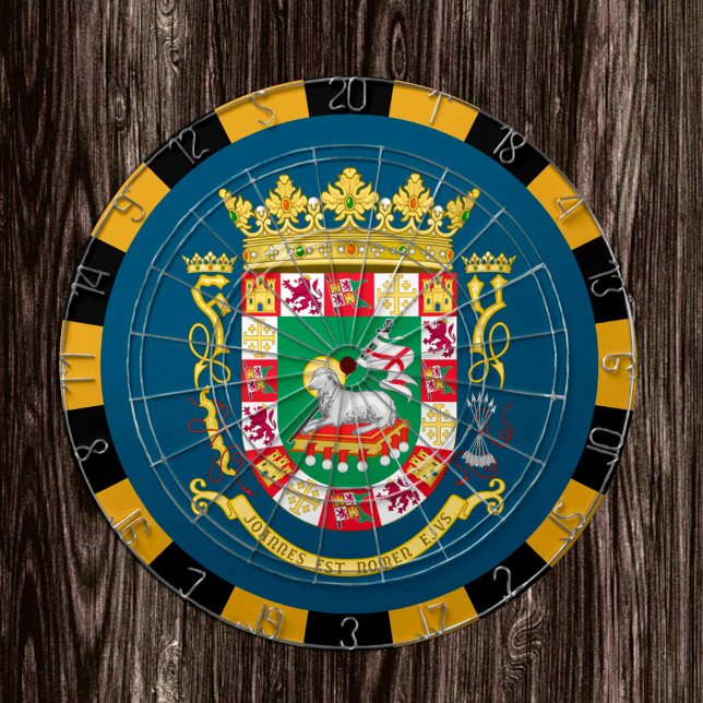Puerto Rico Dartboard & Flag Dartboard / Spielbret Dartscheibe (Von Creator hochgeladen)