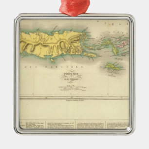 Puerto Rico, die Jungferninseln Silbernes Ornament