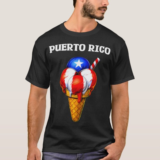 Puerto Rico Eiscreme T-Shirt (Vorderseite)
