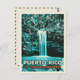 Puerto Rico, El Yunque Nationalpark Postcard Postkarte