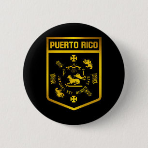 Puerto Rico Emblem Button