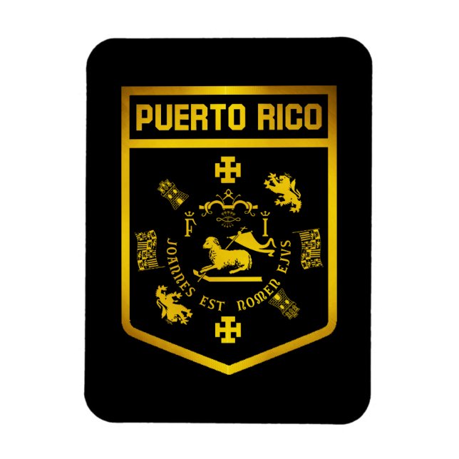 Puerto Rico Emblem Magnet (Vertikal)