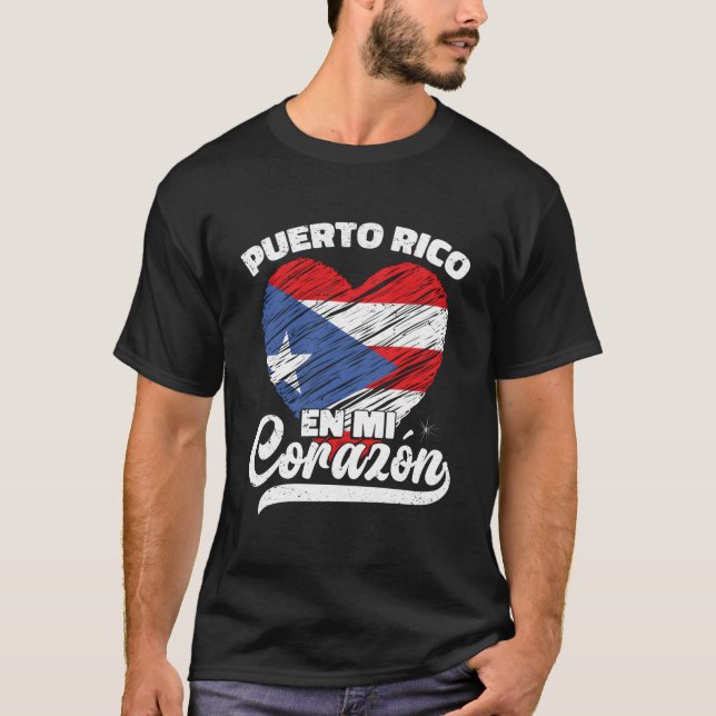 Puerto Rico En Mi Corazã³N T-Shirt (Vorderseite)