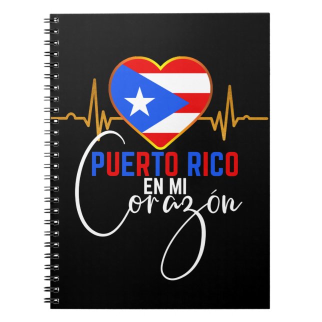 Puerto Rico en mi Corazon Puerto Rican Pride Notizblock (Vorderseite)