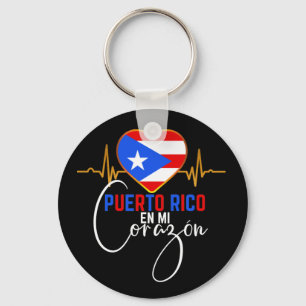 Puerto Rico en mi Corazon Puerto Rican Pride Schlüsselanhänger