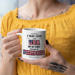 Puerto-Rico-Erbe Puerto RIco USA Zitat Kaffeetasse