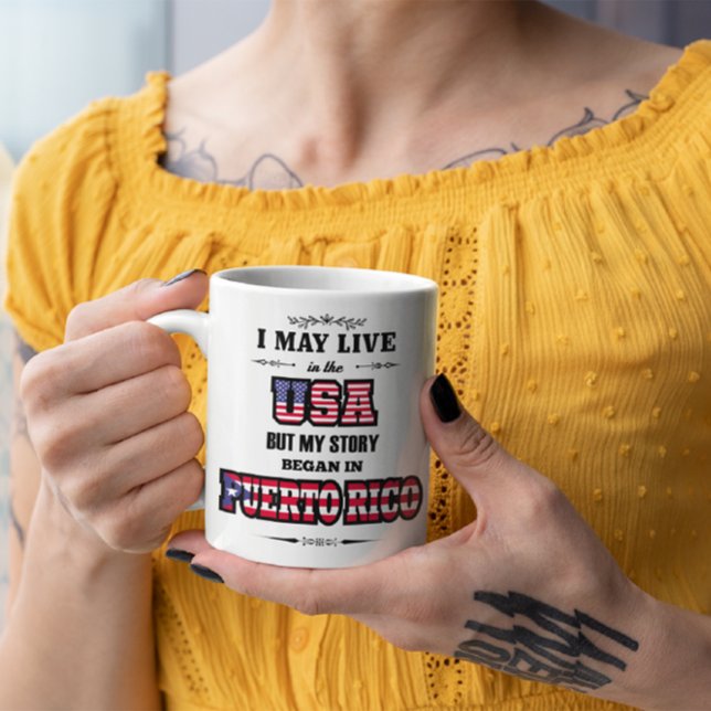 Puerto-Rico-Erbe Puerto RIco USA Zitat Kaffeetasse (puerto rico heritage funny quote mug)