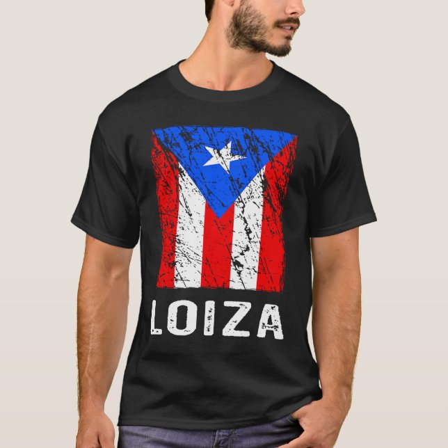 Puerto Rico Fahne Loiza T-Shirt (Vorderseite)