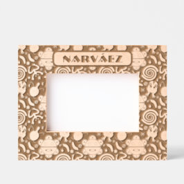 Puerto Rico Fahne mit flatter de maga Geätzte Rahmen