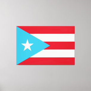 Puerto-Rico-Fahne Stretched Canvas Print Leinwanddruck