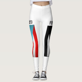 Puerto Rico Fahnen Leggings