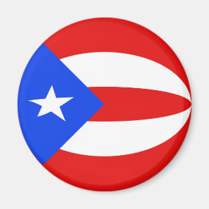 Puerto Rico Fischaugen-Flagge-Magnet Magnet