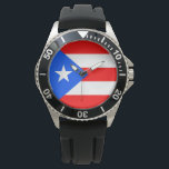 Puerto Rico Flag Armbanduhr<br><div class="desc">Puerto Rico Flag</div>
