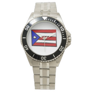Puerto Rico Flag Armbanduhr