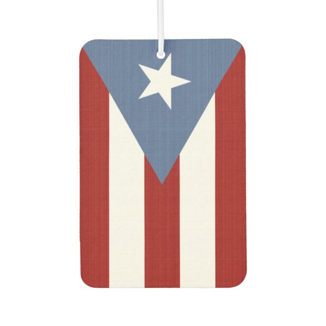 Puerto Rico Flag Autolufterfrischer (Vorderseite)