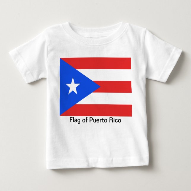 Puerto Rico Flag Baby T-shirt (Vorderseite)