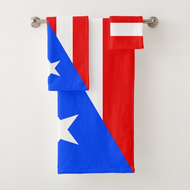 Puerto Rico Flag Badhandtuch Set (Insitu)