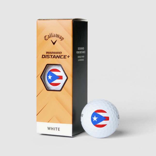 Puerto Rico Flag - Bandera de Puerto Rico Golfball (Verpackungen)