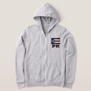 Puerto Rico Flag benutzerdefinierte Reißverschluss Hoodie