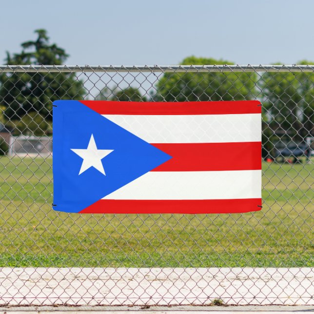 Puerto Rico Flag benutzerdefiniertes Banner-Zeiche Banner (Insitu)