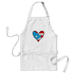 Puerto Rico Flag   Boricua Heart, Puerto Rico Schürze