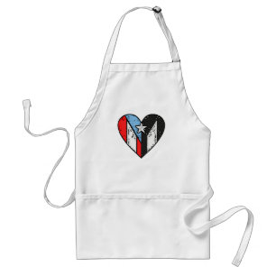 Puerto Rico Flag   Boricua Heart, Puerto Rico Schürze