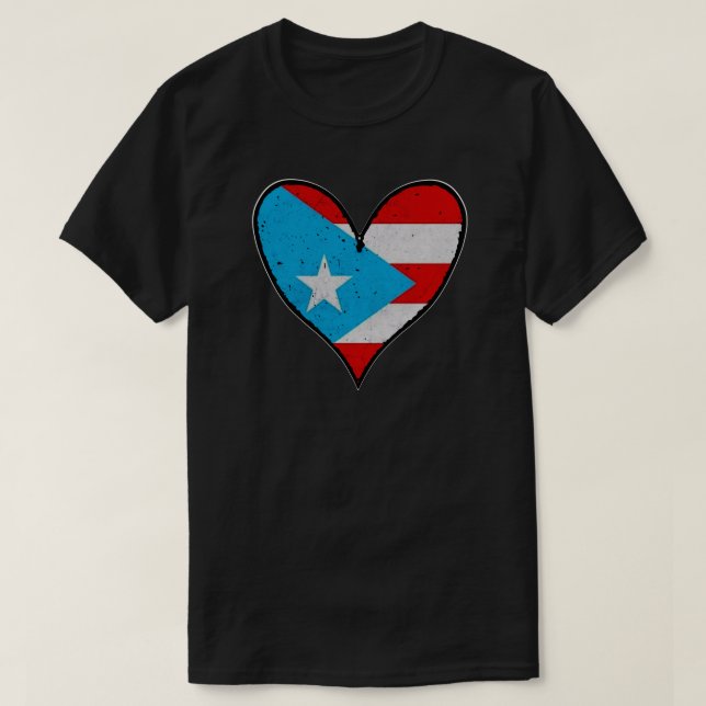 Puerto Rico Flag | Boricua Heart, Puerto Rico T-Shirt (Design vorne)