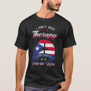 Puerto Rico Flag Boricua Patriotism Rich Port Tour T-Shirt