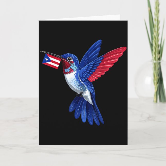 Puerto Rico Flag Boricua Puerto Rican Flag  Karte (Vorderseite)