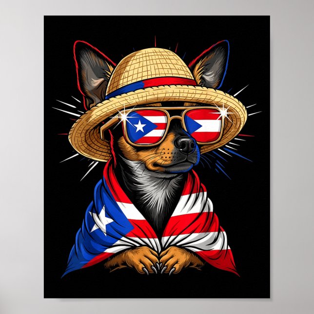 Puerto Rico Flag Boricua Puerto Rican Flag  Poster (Vorne)