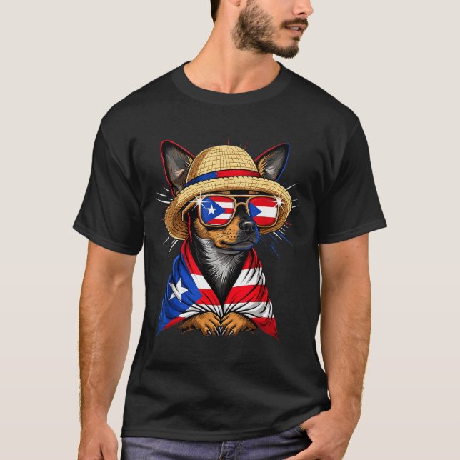 Puerto Rico Flag Boricua Puerto Rican Flag  T-Shirt (Vorderseite)