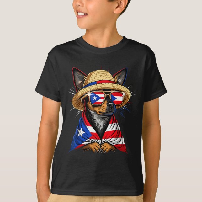 Puerto Rico Flag Boricua Puerto Rican Flag  T-Shirt (Vorderseite)