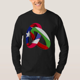 Puerto Rico Flag Bulgaria Grown Ring Marriage Wedd T-Shirt