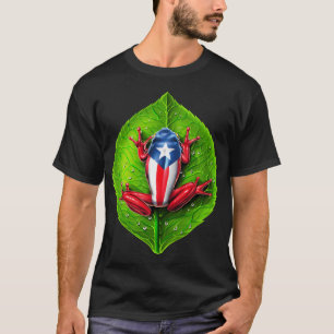 Puerto Rico Flag Coqui-Frosch T-Shirt