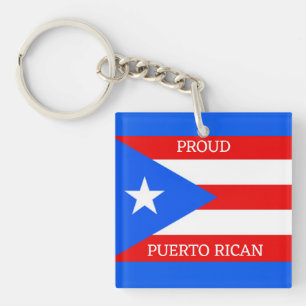 Puerto Rico Flag Design Schlüsselanhänger