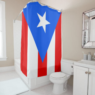 Puerto Rico Flag Duschvorhang