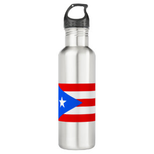 Puerto Rico Flag Edelstahlflasche