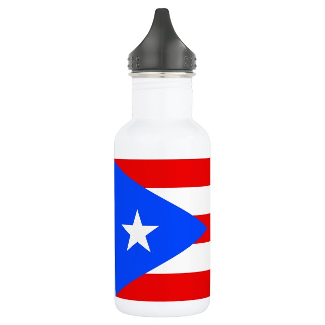 Puerto Rico Flag Edelstahlflasche (Links)