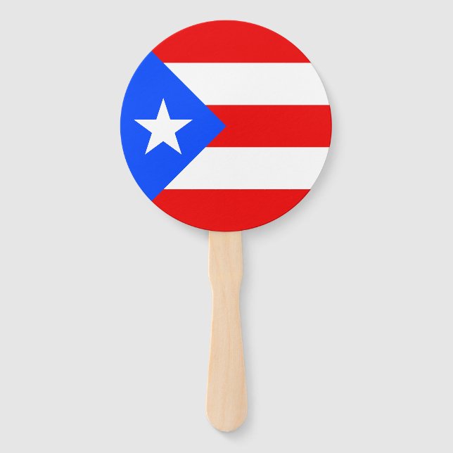 Puerto Rico Flag Fächer (Vorderseite)