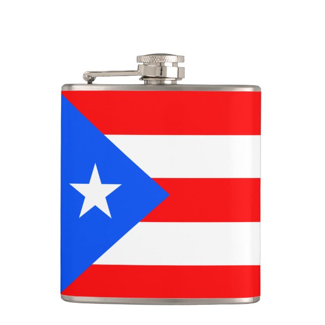 Puerto Rico Flag Flachmann (Vorderseite)
