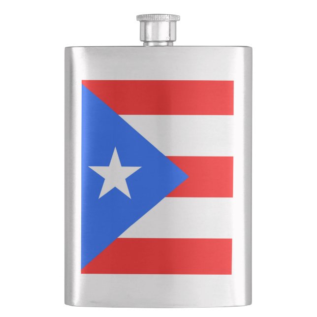 Puerto Rico Flag Flachmann (Vorderseite)