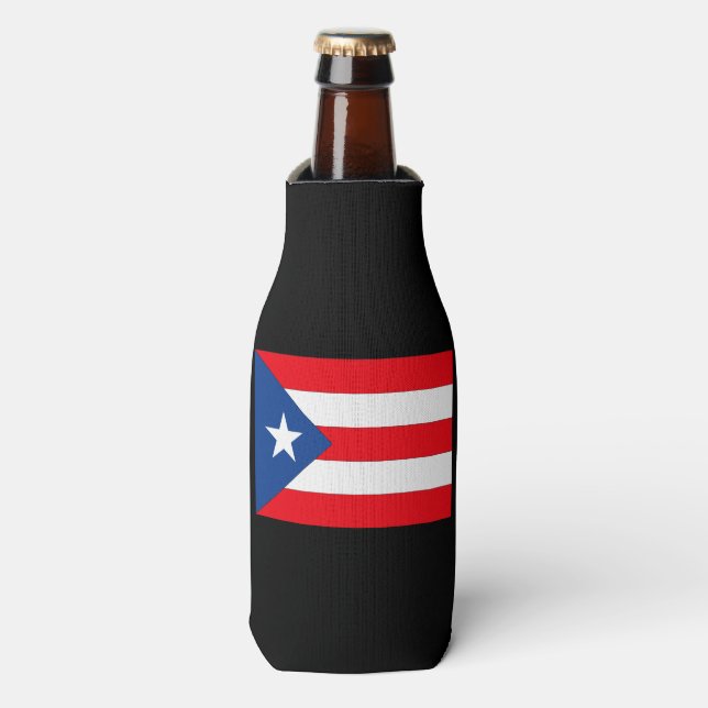 Puerto Rico Flag Flaschenkühler (Flaschenvorderseite)