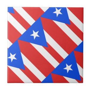 Puerto Rico Flag Fliese