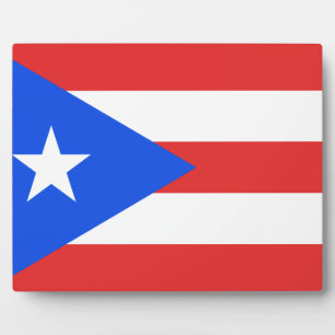Puerto Rico Flag Fotoplatte