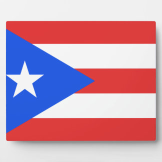 Puerto Rico Flag Fotoplatte
